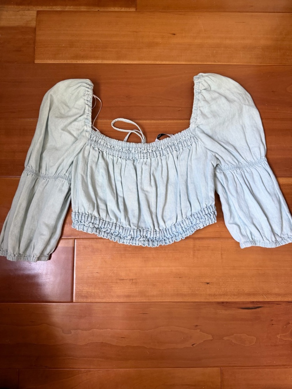 Zara Smocked Crop Top - S